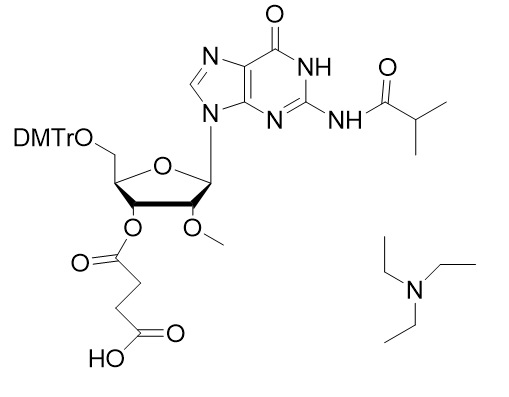 DMTr-2'-O-Me-rG(iBu)-3'-succinate Phosphoramidite,TEA salt,DMTr-2'-O-Me-rG(iBu)-3'-succinate Phosphoramidite,TEA salt