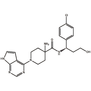 卡帕塞替尼；-氨基-N-[(1S)-1-(4-氯苯基)-3-羟基丙基]-1-(7H-吡咯并[2,3-D]嘧啶-4-基)-4-哌啶甲酰胺;AZD5363