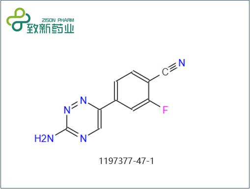 4-(3-氨基-1,2,4-三嗪)-2-氟苯甲腈,4-(3-Amino-1,2,4-triazin-6-yl)-2-fluorobenzonitrile