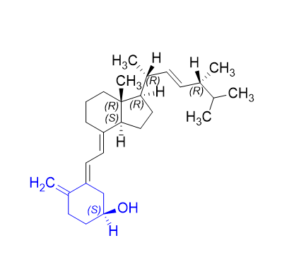 維生素D2雜質(zhì)09,(S,E)-3-(2-((1R,3aS,7aR,E)-1-((2R,5R,E)-5,6-dimethylhept-3-en-2-yl)-7a-methyloctahydro-4H-inden-4-ylidene)ethylidene)-4-methylenecyclohexan-1-ol