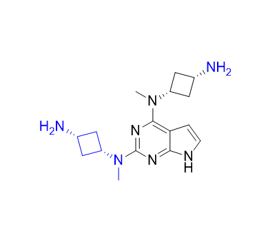 阿布昔替尼雜質(zhì)06,(cis,cis)-N1,N1'-(7H-pyrrolo[2,3-d]pyrimidine-2,4-diyl)bis(N1-methylcyclobutane-1,3-diamine)