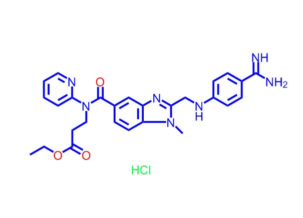 N-[[2-[[[4-(氨基亚氨甲基)苯基]氨基]甲基]-1-甲基-1H-苯并咪唑-5-基]羰基]-N-(2-吡啶基)-beta-丙氨酸乙酯盐酸盐,N-[[2-[[[4-(Aminoiminomethyl)phenyl]amino]methyl]-1-methyl-1H-benzimidazol-5-yl]carbonyl]-N-(2-pyridinyl)-beta-alanine ethyl ester hydrochloride
