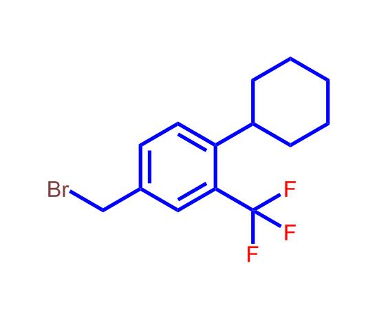 1-环已基-2-三氟甲基-4-溴甲基苯,4-Bromomethyl-1-cyclohexyl-2-trifluoromethylbenzene