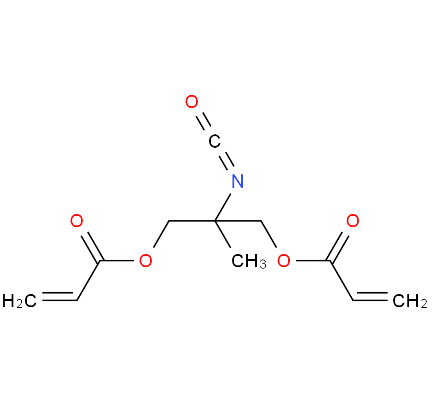 1,1-二（丙烯酰氧基甲基）乙基异氰酸酯,2-isocyanato-2-methylpropane-1,3-diyl bisacrylate