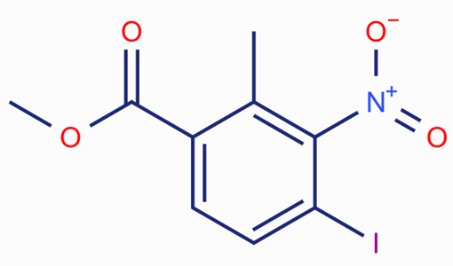 4-碘-2-甲基-3-硝基苯甲酸甲酯,Methyl 4-iodo-2-methyl-3-nitrobenzoate