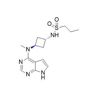 阿布昔替尼杂质04,N-(trans-3-(methyl(7H-pyrrolo[2,3-d]pyrimidin-4-yl)amino)cyclobutyl)propane-1-sulfonamide
