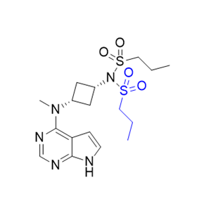 阿布昔替尼杂质18,N-(cis-3-(methyl(7H-pyrrolo[2,3-d]pyrimidin-4-yl)amino)cyclobutyl)-N-(propylsulfonyl)propane-1-sulfonamide