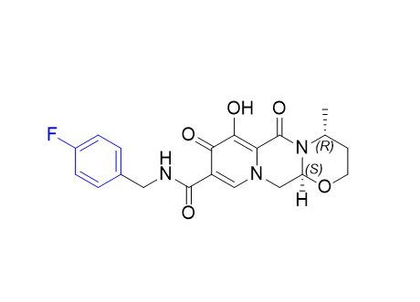 多替拉韦杂质08,(4R,12aS)-N-(4-fluorobenzyl)-7-hydroxy-4-methyl-6,8-dioxo-3,4,6,8, 12,12a-hexahydro-2H-pyrido[1',2':4,5]pyrazino[2,1-b][1,3]oxazine-9- carboxamide