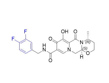 多替拉韦杂质16,(4R,12aS)-N-(3,4-difluorobenzyl)-7-hydroxy-4-methyl-6,8-dioxo-3,4, 6,8,12,12a-hexahydro-2H-pyrido[1',2':4,5]pyrazino[2,1-b][1,3]oxazine9-carboxamide