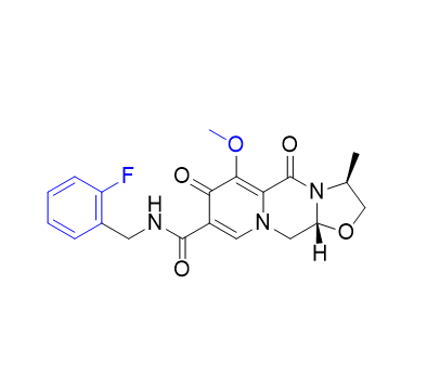 卡替拉韦杂质17,(3S,11aR)-N-(2-fluorobenzyl)-6-methoxy-3-methyl-5,7-dioxo-2,3,5,7, 11,11a-hexahydrooxazolo[3,2-a]pyrido[1,2-d]pyrazine-8-carboxamide