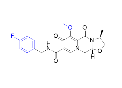 卡替拉韦杂质19,(3S,11aR)-N-(4-fluorobenzyl)-6-methoxy-3-methyl-5,7-dioxo-2,3,5,7,11,11a-hexahydrooxazolo[3,2-a]pyrido[1,2-d]pyrazine-8-carboxamide