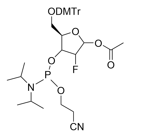 1-Acetate-2‘-F-3’-CE-5-DMT-D-Ribofuranose,1-Acetate-2‘-F-3’-CE-5-DMT-D-Ribofuranose