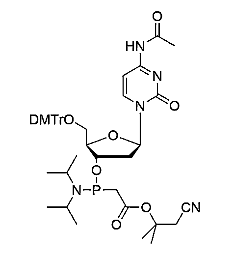 5'-O-DMTr-dC(Ac) PACE,3'-O-(Diisopropylamino)phosphinoacetic acid α,α-dimethyl-β-cyanoethyl methyl ester N4-acetyl-5'-O-(4,4'-dimethoxytrityl)-deoxycytidine