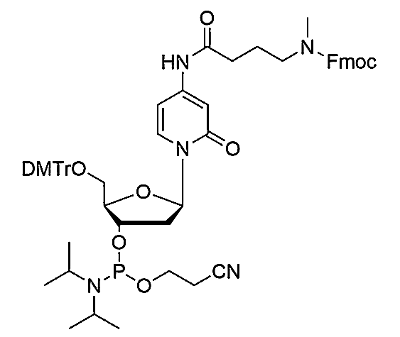 N4-[4-(N-Fmoc-N-methyl-amino)butyryl]-5'-O-DMTr-2'-dC-3'-CE-Phosphoramidite,N4-[4-(N-fluorenylmethyloxycarbonyl-N-methyl-amino)butyryl]- 5'-O-(4, 4'-dimethoxytrityl)-2'-deoxy-cytidine-3'-(2-cyanoethyl)-(N, N-diisopropyl)-Phosphoramidite