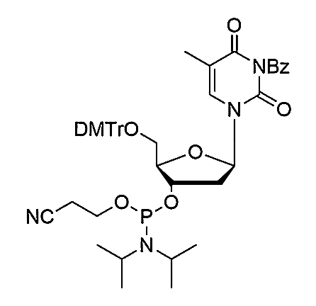 5'-O-DMTr-2'-dT(Bz)-3'-CE-Phosphoramidite,N3-Benzoyl-5'-O-(4, 4'-dimethoxytrityl)-thymidine-3'-cyanoethyl Phosphoramidite