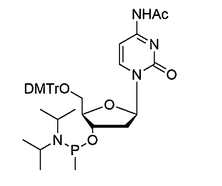 5'-O-DMTr-2'-dC(Ac)-3'-O-[P-methyl-(N, N-diisopropyl)]-Phosphonamidite,N4-Acetyl-5'-O-(4, 4'-dimethoxytrityl)-2'-deoxycytidine-3'-O-[P-methyl-(N, N-diisopropyl)]-Phosphonamidite