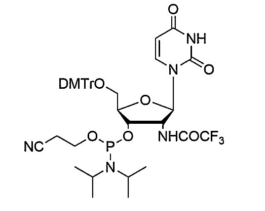 5'-O-DMTr-2'-Trifluoroacetamido-U-3'-CE-Phosphoramidite,5'-O-(4, 4'-dimethoxytrityl)-2'-Trifluoroacetamido-2'-deoxyuridine-3'-cyanoethyl-Phosphoramidite
