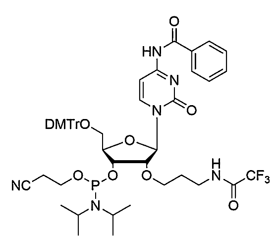 5'-O-DMTr-2'-O-Trifluoroacetamindo propyl-C(Bz)-3'-CE-Phosphoramidite,N4-benzoyl-5'-O-(4, 4'-Dimethoxytrityl)-2'-O-trifluoroacetamido propyl-cytidine-3'-[(2-cyanoethyl)-(N, N-diisopropropyl)]-Phosphoramidite