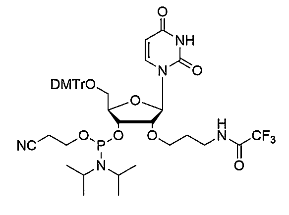 5'-O-DMTr-2'-O-Trifluoroacetamido propyl-U-3'-CE-Phosphoramidite,5'-O-(4, 4'-Dimethoxytrityl)-2'-O-trifluoroacetamido propyl-uridine-3'-[(2-cyanoethyl)-(N, N-diisopropropyl)]-Phosphoramidite