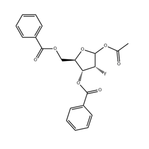 1-Acetate-2-Deoxy-2-Fluoro-3,5-O-dibenzoate-D-Ribofuranose,D-RIBOFURANOSE, 2-DEOXY-2-FLUORO-1-ACETATE 3,5-DIBENZOATE