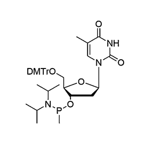 5'-O-DMTr-2'-dT-3'-O-[(N, N-diisopropyl)-P-heptyl]phosphonamidite