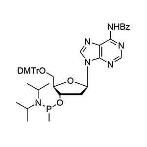 5'-O-DMTr-2'-dA(Bz)-3'-O-[(N, N-diisopropyl)-P-heptyl]phosphonamidite