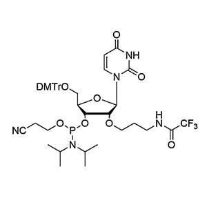 5'-O-DMTr-2'-O-Trifluoroacetamido propyl-U-3'-CE-Phosphoramidite