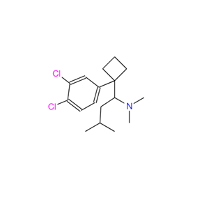 1-(3,4-二氯苯基)-N,N-二甲基-ALPHA-(2-甲基丙基)-环丁烷甲胺,1-(1-(3,4-dichlorophenyl)cyclobutyl)-N,N,3-triMethylbutan-1-aMine