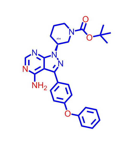(R)-3-(4-氨基-3-(4-苯氧基苯基)-1H-吡唑并[3,4-d]嘧啶-1-基)哌啶-1-甲酸叔丁酯,(R)-tert-Butyl3-(4-amino-3-(4-phenoxyphenyl)-1H-pyrazolo[3,4-d]pyrimidin-1-yl)piperidine-1-carboxylate