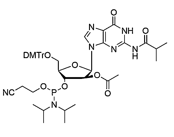 5'-O-DMTr-2'-ara-OAc-G(iBu)-3'-CE-Phosphoramidite,N2-Isobutyryl-5'-O-(4, 4'-dimethoxytrityl)-2'-O-acetyl-arabinoguanosine-3'-[(2-cyanoethyl)-(N, N-diisopropropyl)]-Phosphoramidite
