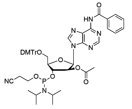 5'-O-DMTr-2'-ara-OAc-A(Bz)-3'-CE-Phosphoramidite,N6-benzoyl-(5'-O-(4, 4'-dimethoxytrityl)-2'-O-acetyl-arabinoadenosine-3'-[(2-cyanoethyl)-(N, N-diisopropropyl)]-Phosphoramidite