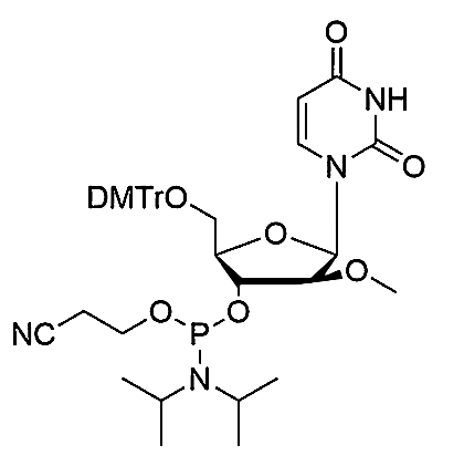 5'-O-DMTr-2'-ara-OMe-U-3'-CE-Phosphoramidite,5'-O-(4, 4'-dimethoxytrityl)-2'-O-methyl-arabinouridine-3'-[(2-cyanoethyl)-(N, N-diisopropropyl)]-Phosphoramidite