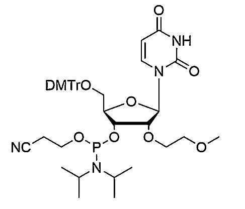 5'-O-DMTr-2'-O-MOE-U Phosphoramidite,5'-O-(4, 4'-Dimethoxytrityl)-2'-O-methoxyethyl-uridine-3'-cyanoethyl Phosphoramidite