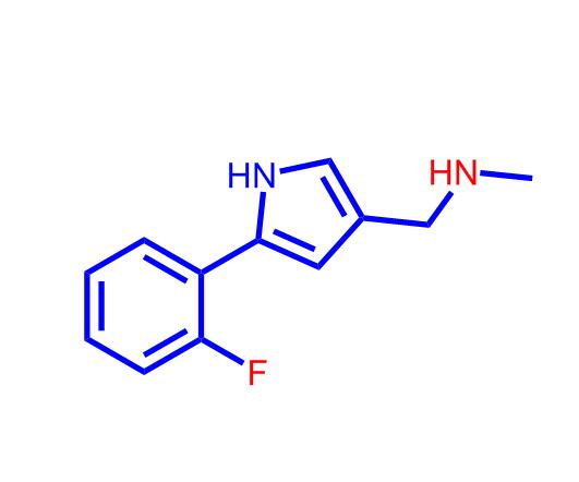 1-（5-（2-氟苯基）-1H-吡咯-3-基）-N-甲基甲胺,1-(5-(2-fluorophenyl)-1H-pyrrol-3-yl)-N-methylmethanamine