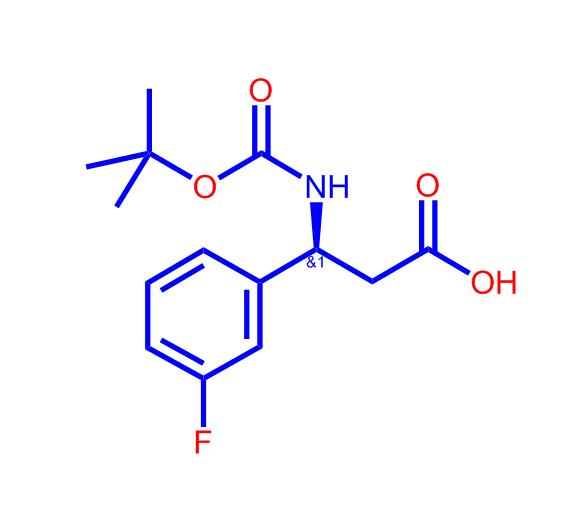 Boc-(S)-3-氨基-3-(3-氟-苯基)-丙酸,Boc-(S)-3-Amino-3-(3-fluoro-phenyl)-propionicacid
