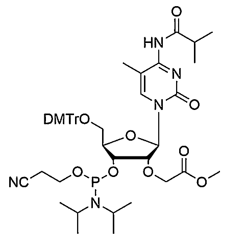 5'-O-DMTr-2'-O-(methoxycarbonyl)methyl-5-Me-C(iBu)-3'-CE-Phosphoramidite,N6-benzoyl-5'-O-(4,4'-Dimethoxytrityl)-2'-O-(methoxycarbonyl)methyl-5-methyl-cytidine-3'-[(2-cyanoethyl)-(N,N-diisopropropyl)]-Phosphoramidite