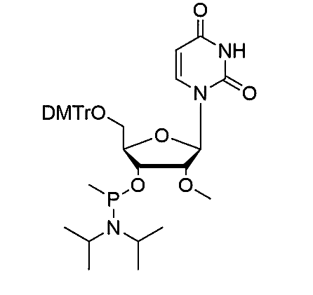 5'-O-DMTr-2'-OMe-U-3'-O-[P-methyl-(N,N-diisopropyl)]-Phosphoramidite,5'-O-(4,4'-dimethoxytrityl)-2'-OMe-uridine-3'-O-[P-methyl-(N,N-diisopropyl)]-Phosphoramidite