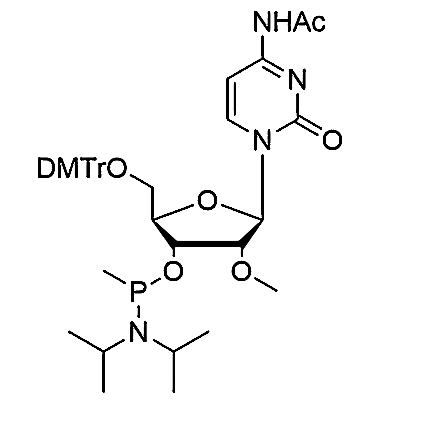 5'-O-DMTr-2'-OMe-C(Ac)-3'-O-[P-methyl-(N,N-diisopropyl)]-Phosphoramidite,N4-acetyl-5'-O-(4,4'-dimethoxytrityl)-2'-OMe-C-3'-O-[P-methyl-(N,N-diisopropyl)]-Phosphoramidite