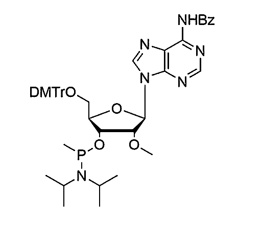 5'-O-DMTr-2'-OMe-A(Bz)-3'-O-[P-methyl-(N,N-diisopropyl)]-Phosphoramidite,N6-benzoyl-5'-O-(4,4'-dimethoxytrityl)-2'-OMe-adenosine-3'-O-[P-methyl-(N,N-diisopropyl)]-Phosphoramidite