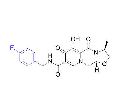卡替拉韦杂质18,(3S,11aR)-N-(4-fluorobenzyl)-6-hydroxy-3-methyl-5,7-dioxo-2,3,5,7,11,11a-hexahydrooxazolo[3,2-a]pyrido[1,2-d]pyrazine-8-carboxamide