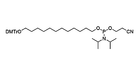 Spacer C12 Phosphoramidite,12-(4, 4'-Dimethoxytrityloxy) dodecane-1-[(2-cyanoethyl)-(N, N-diisopropyl)] phosphoramidite