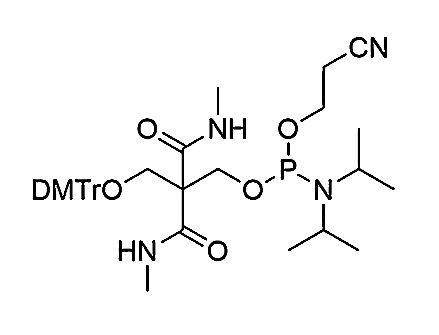 Solid Chemical Phosphorylation Reagent II,2-((bis(4-methoxyphenyl)(phenyl)methoxy)methyl)-3-(methylamino)-2-(methylcarbamoyl)-3-oxopropyl(2-cyanoethyl)(N, N-diisopropyl)phosphoramidite