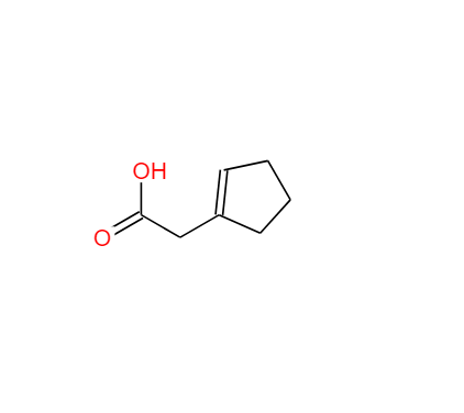 環(huán)戊-1-烯-1-基乙酸,cyclopent-1-ene-1-acetic acid