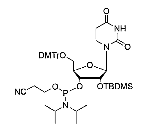 5'-O-DMTr-2'-O-TBDMS-5, 6-dihydrouridine-3'-CE-Phosphoramidite,5'-O-(4, 4'-dimethoxytrityl)-2'-O-(t-butyl-dimethylsilyl)-5, 6-dihydrouridine-3'-cyanoethyl Phosphoramidite