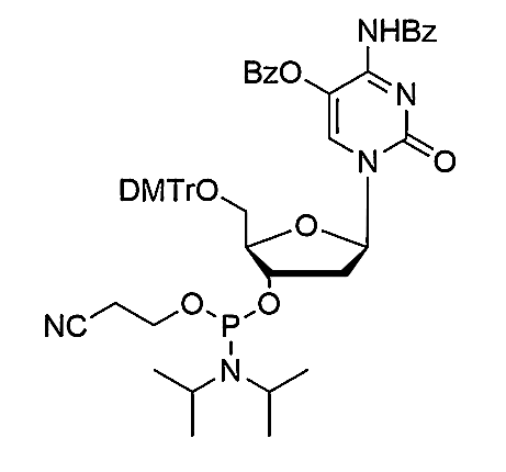 N4, O5-diBz-5'-O-DMTr-2'-dC-3'-CE Phosphoramidite,N4, O5-dibenzoyl-5'-O-(4, 4'-dimethoxytrityl)-2'-deoxycytidine-3'-cyanoethyl-Phosphoramidite