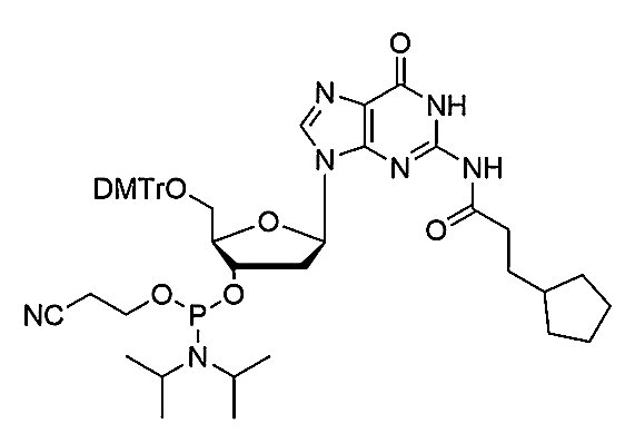 5'-O-DMTr-2'-dG(cpp)-3'-CE-Phosphoramidite,N2-cyclopentylpropionyl-5'-O-(4, 4'-dimethoxytrityl)-2'-deoxyguanosine-3'-cyanoethyl Phosphoramidite