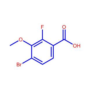 4-溴-2-氟-3-甲氧基苯甲酸,4-Bromo-2-fluoro-3-methoxybenzoicacid