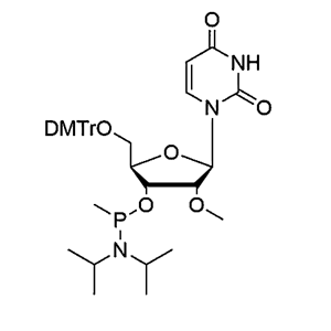 5'-O-DMTr-2'-OMe-U-3'-O-[P-methyl-(N,N-diisopropyl)]-Phosphoramidite