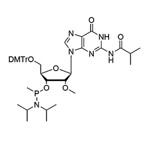 5'-O-DMTr-2'-OMe-G(iBu)-3'-O-[P-methyl-(N,N-diisopropyl)]-Phosphoramidite