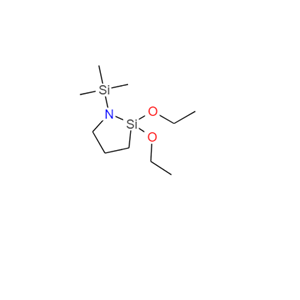2,2-二乙氧基-1-(三甲基甲硅烷基)-1-氮杂-2-硅杂环戊烷,2,2-diethoxy-1-(trimethylsilyl)-1-aza-2-silacyclopentane